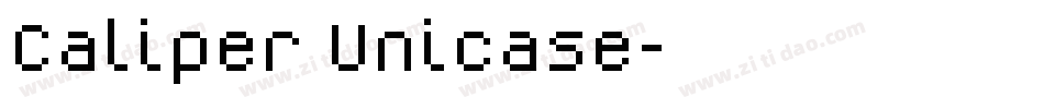 Caliper Unicase字体转换